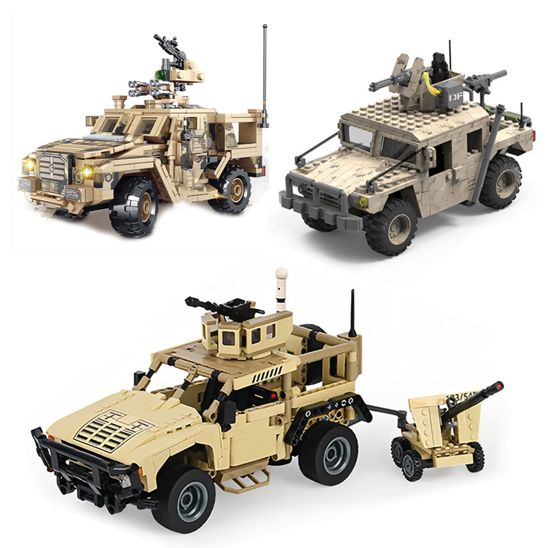 Lego Compatible Military Tank - Moc Militaire Hummer Bouwsteen Bliksembeveiliging Gepantserd