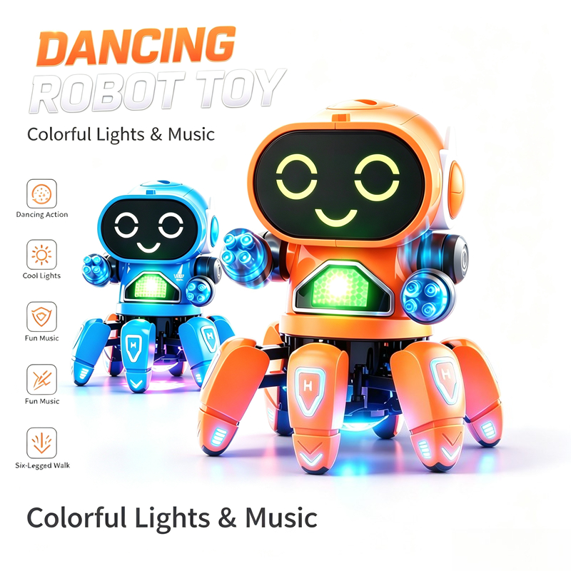 Educational Toys - Bestverkochte dansende elektrische robotvis met zes