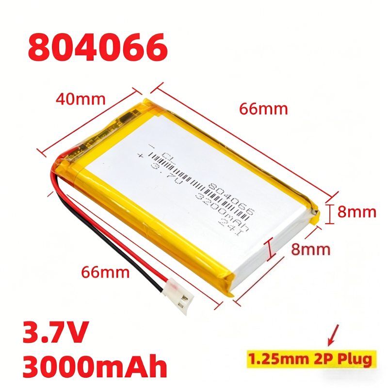 Retro Handheld Game Console R36S - Hoge capaciteit 804066 Lithium Polymeer Batterij