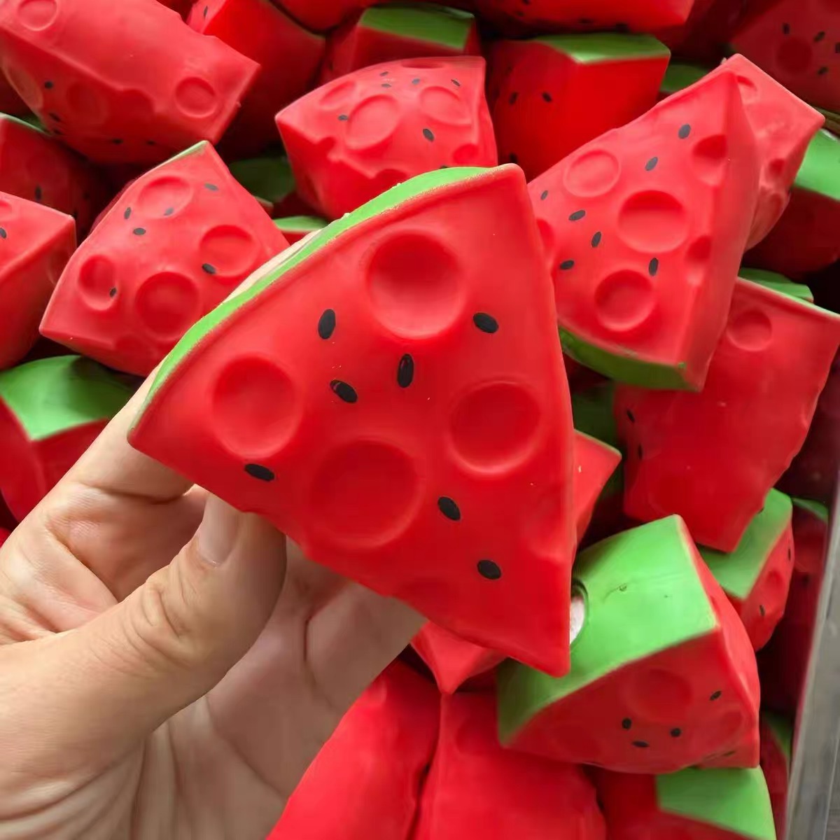 Watermeloen stressbal, knisper - Building Blocks recensie en prijs