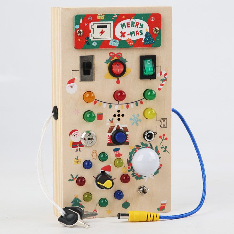 Montessori-geïnspireerd activi - Montessori Wooden Busy Board Toddler recensie en prijs
