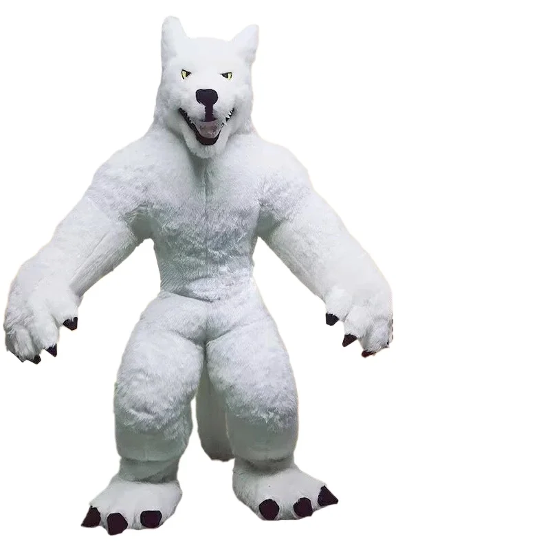 Groot opblaasbaar grijs wolven - Dolls recensie en prijs